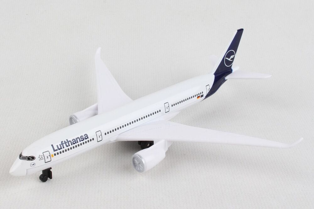 Single Plane for Airport Playset Airbus A350 Lufthansa