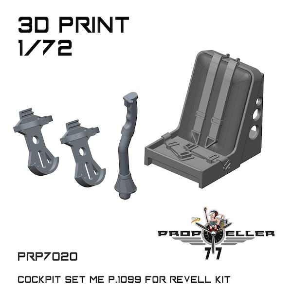 Cockpit set Messerschmitt P.1099 (Revell) PRP7020