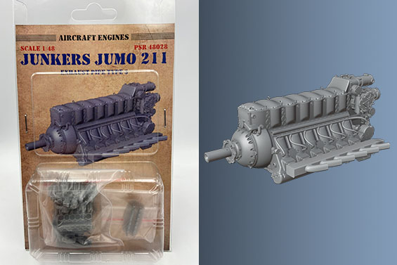 Junkers Jumo 211 with exhaust type 3 PSR48028