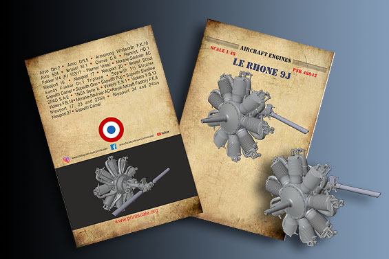 Le Rhone 9J engine PSR48042