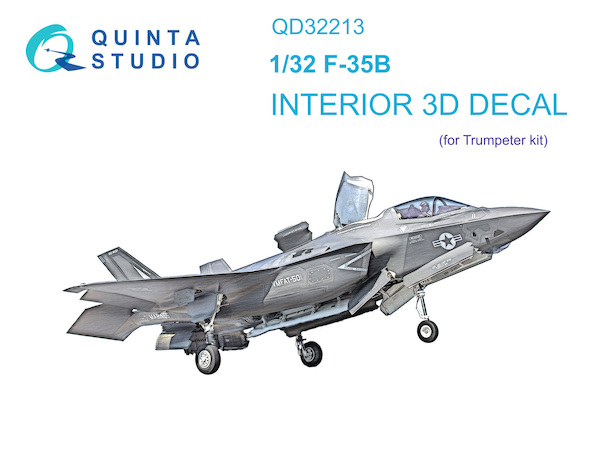 F35B Lightning II Interior 3D Decal  for Tamiya  QD32213