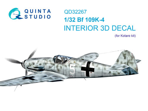 Messerschmitt Bf109K-4 Interior 3D Decal (Kotare) QD32267