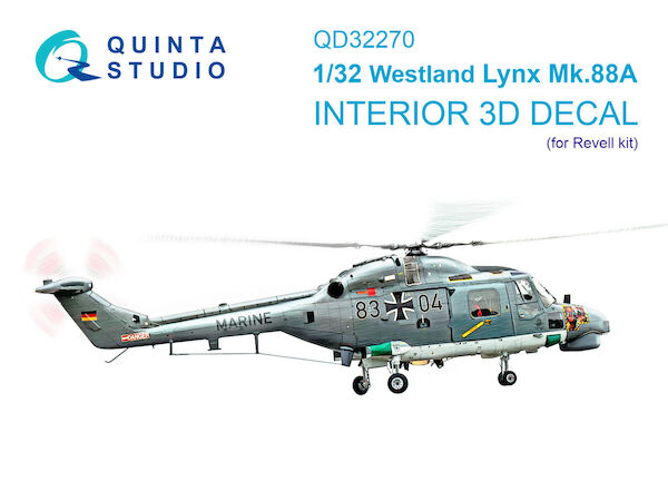 Westland Lynx MK88A Interior 3D Decal (Revell) QD32270