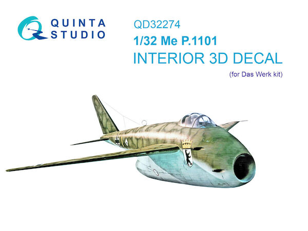 Messerschmitt Me P.1101 Interior 3D Decal (Das Werk) QD32274