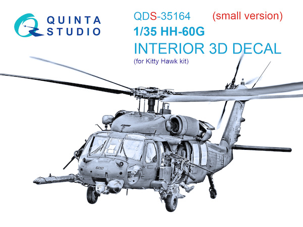 Sikorsky HH60G Rescue hawk Interior 3D Decal for Kitty Hawk QD35164