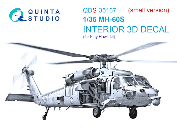 Sikorsky MH60S Nighthawk Interior 3D Decal for Kitty Hawk QD35167