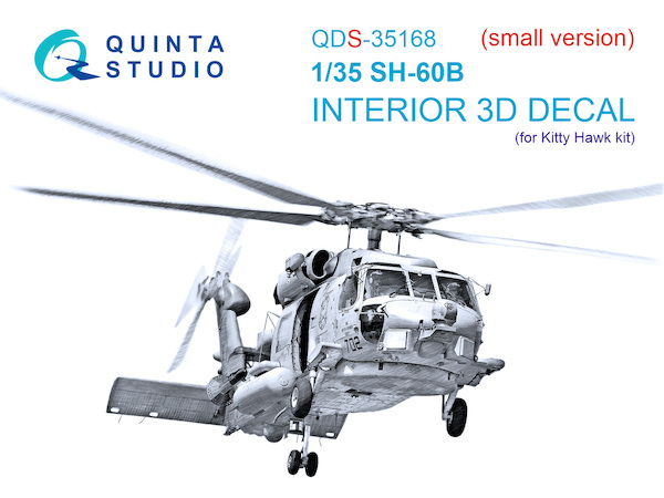 Sikorsky SH60B Seahawk Interior 3D Decal for Kitty Hawk QD35168