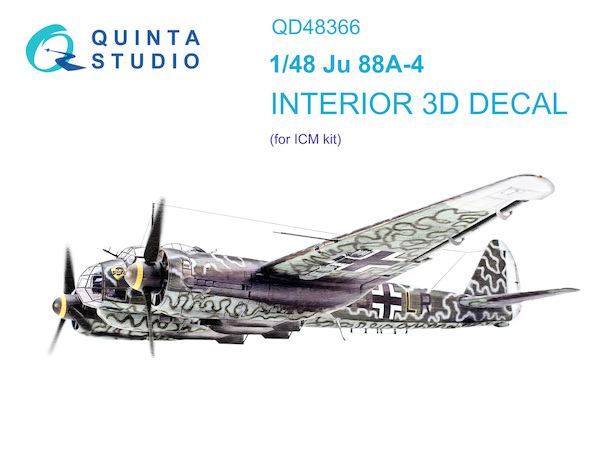 Junkers Ju88A-4 Interior 3D Decal  for ICM  QD48366