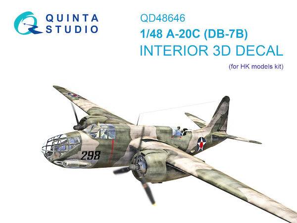 Dougals A20C (DB7B) Havoc Interior 3D decal (HK Models) QD48646