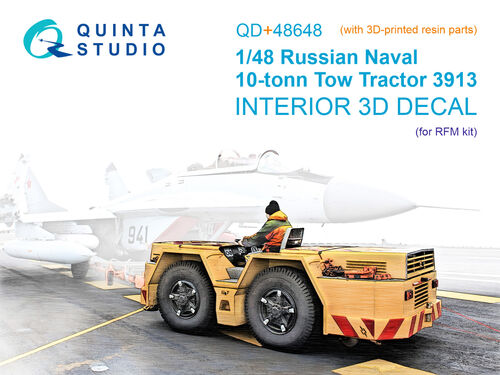 Russian Naval 10 ton Tow Tractor 3913 Interior 3D Decal and resin parts (Red Fox) QD+48648