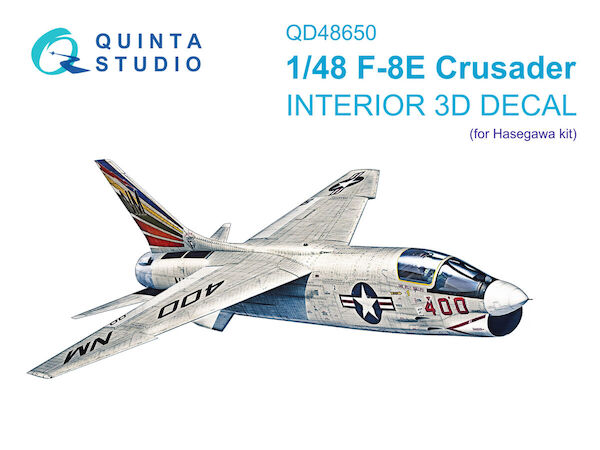 F8E Crusader Interior 3D Decal (Hasegawa / Hobby 2000) QD48650