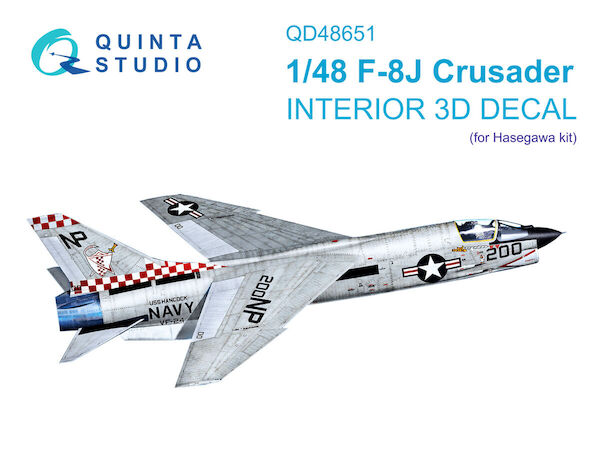 F8J Crusader Interior 3D Decal (Hasegawa / Hobby 2000) QD48651