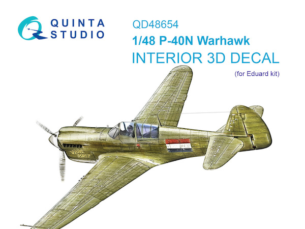P-40N Warhawk Interior 3D Decal (for Eduard kit) QD48654