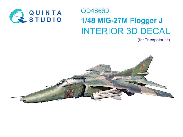 Mikoyan MiG27M Flogger J Interior 3D Decal (Trumpeter) QD48660