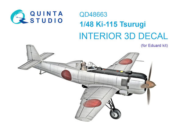 Ki115 Tsurugi Interior 3D Decal (Eduard) QD48663