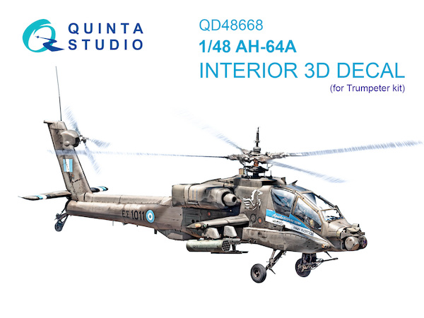 AH-64A Interior 3D Decal (for Trumpeter kit) QD48668