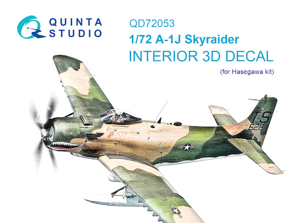 A-1J Skyraider interior 3D decal (for Hasagawa kit) QD72053