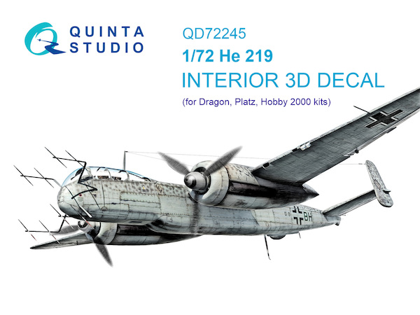 Heinkel He219 Interior 3D Decal (Dragon, Hobby 2000) QD72245