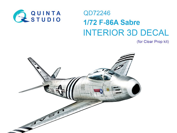 F86A Sabre Interior 3D Decal (Clear Prop) QD72246