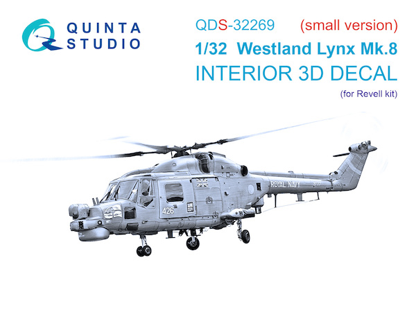 Westland Lynx Mk.8 Interior 3D decal (for Revell kit) small version QDS32269
