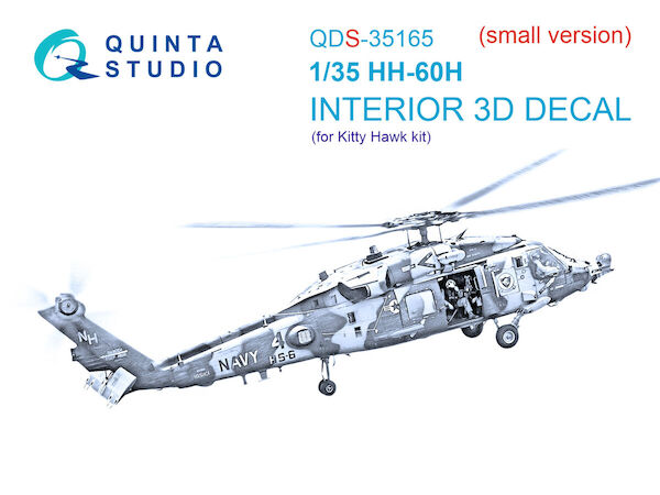 HH60H Rescue Hawk Interior 3D Decal (Kitty Hawk)(Small version) QDS35165