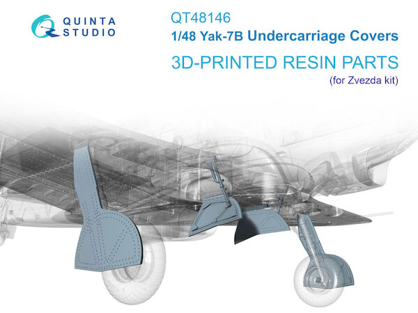 Yak-7B Undercarriage covers (Zvezda) QT48146