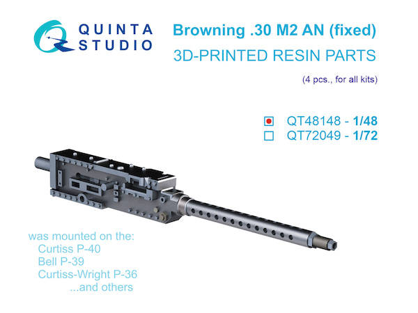 Browning .30 M2 AN (fixed) (4pcs, for all kits) QT72049