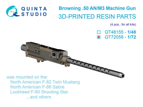 Browning .50 AN/M3 Machine Gun (4pcs, for all kits) QT72058