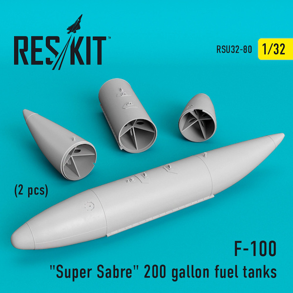 F100 Super Sabre 200 Gallon underwing Fuel tanks (Trumpeter)  RSU32-0080