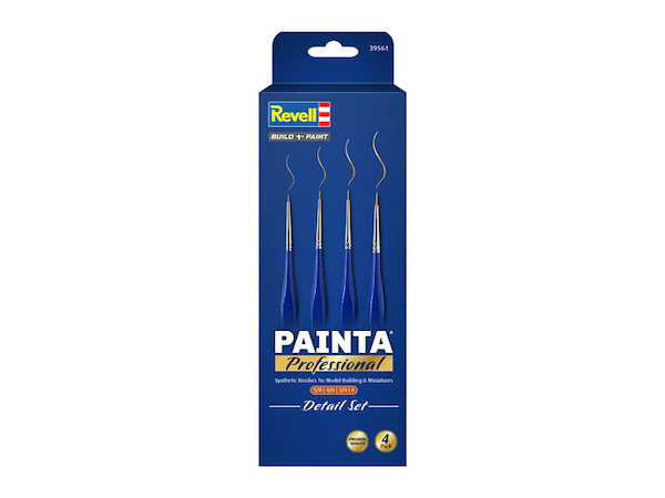 Painta Professional Detail set, four Synthic hair brushes 39561