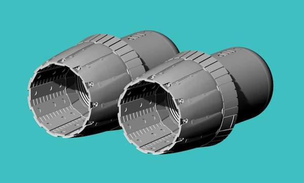 F/A18E/F/G Super Hornet/Growler Exhaust - Open (Revell) RM102