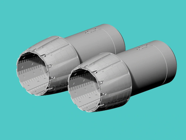 F/A18E/F/G Super Hornet/Growler Exhaust - Open (Hasegawa) RM72029