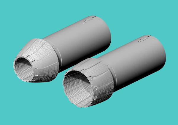 F14D Tomcat Exhaust (Closed/Open mix) for Tamiya RM72033