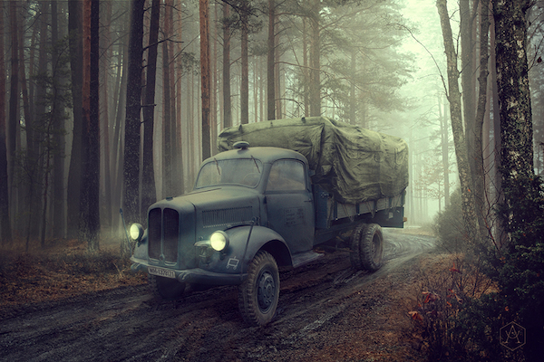 Borgward B3000S WWII German Truck 740