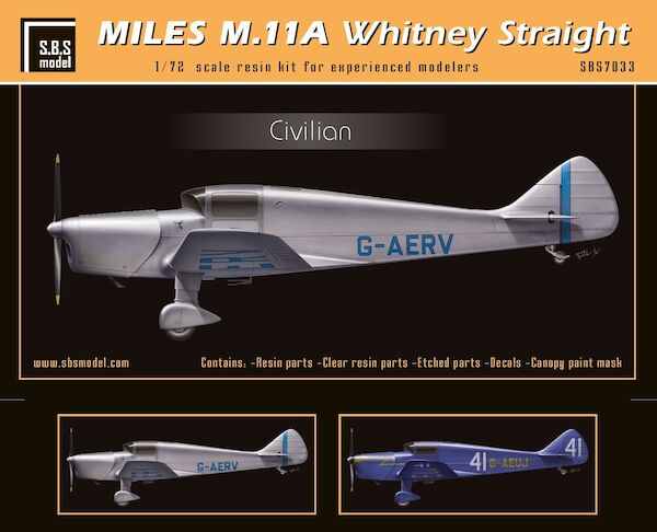 Miles M.11A Whitney Straight 'Civilian'  SBS7033