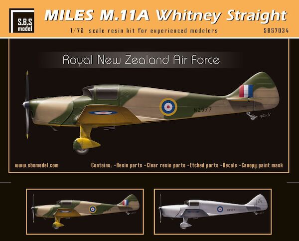 Miles M.11A Whitney Straight  'Royal New Zealand Air Force'  SBS7034