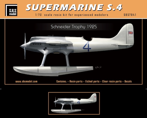 Supermarine S4 (BACK IN STOCK) SBS7041