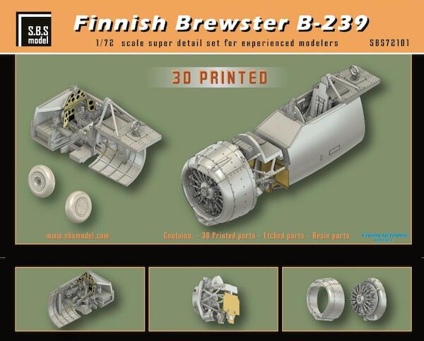 Finnish Brewster B-239 Buffalo Superdetail set for Hasegawa kit SBS72101