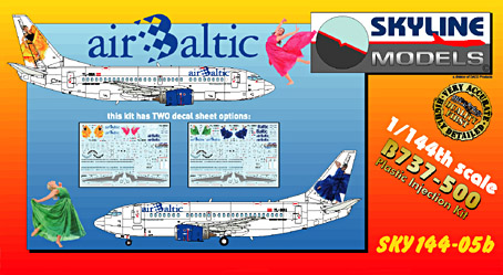 Boeing 737-500 (Air Baltic) (BACK IN STOCK)  SKY144-05b