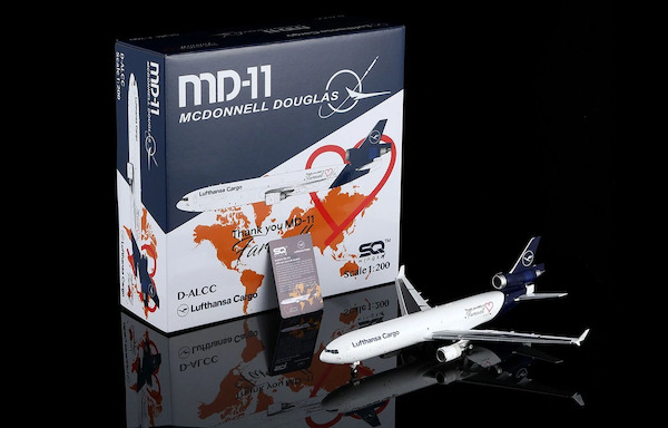 McDonnell Douglas MD11 Lufthansa Cargo "Thank you MD-11, Farewell" D-ALCC Flaps Down L2104FD