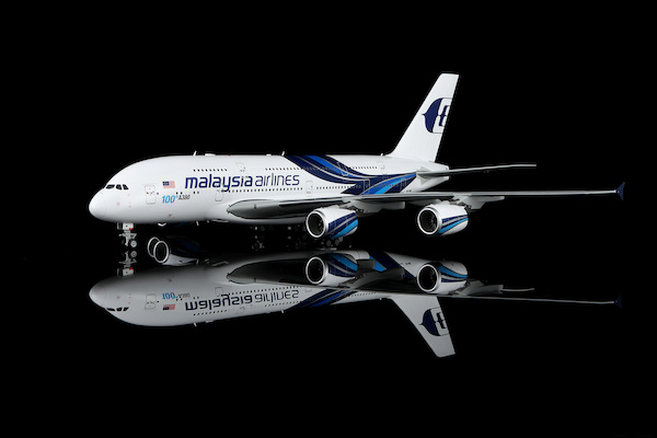 Airbus A380 Malaysia Airlines 9M-MNF Flaps Down L2152FD