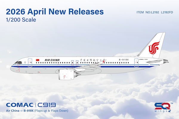 Comac C919 Air China B-919X Flaps Down L2192FD