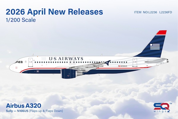 Airbus A320 US Airways "Sully" N106US Flaps Down L2236FD