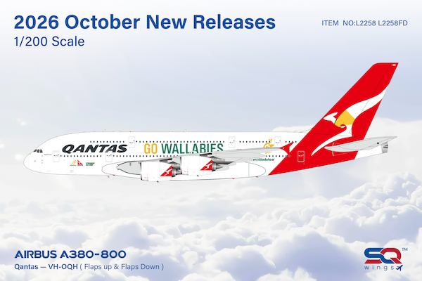 Airbus A380 Qantas Go Wallabies VH-OQH L2258