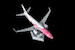 Boeing 737-800 Japan Transocean Air "Sakura Jimbei" JA06RK Flaps Down L2349FD