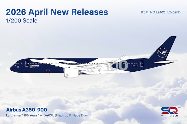 Airbus A350-900 Lufthansa 100 years D-AIXL L2402