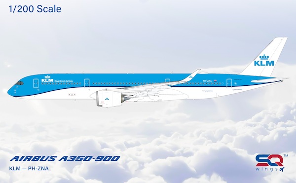 Airbus A350-900 KLM PH-ZNA Flaps Down L2413FD