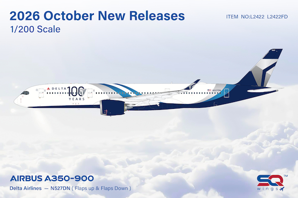 Airbus A350-900 Delta Air Lines 100 Years N527DN L2422