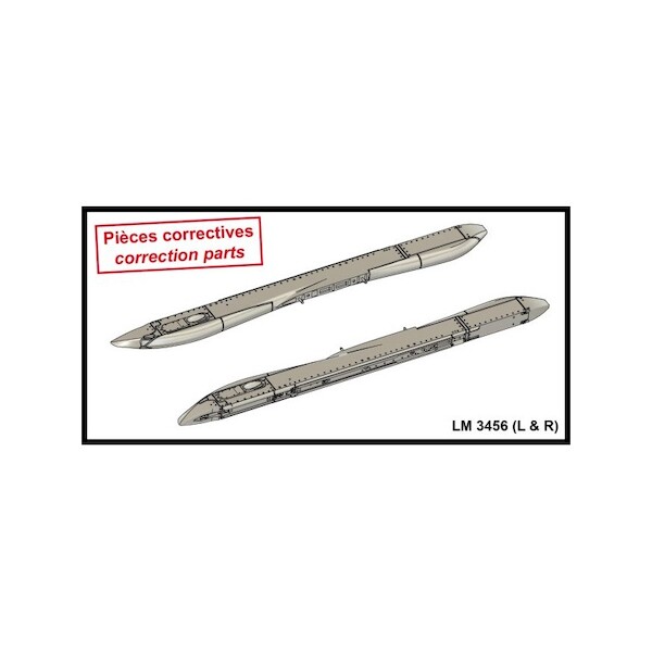 LM3456 (L&R) early type wingtip launchers for Rafale A026-72