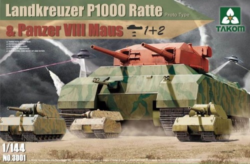 Landkeruzer P1000 Ratte + 3x Maus 3001